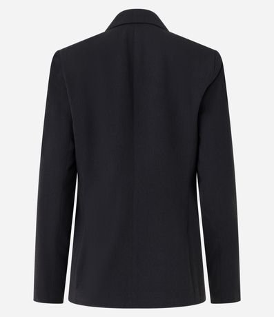 Blazer Sastrería con Botón Escudo Único 8