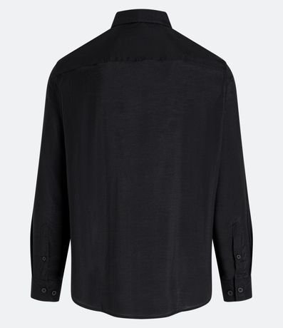 Camisa Slim en Liocel con Cuello Inglés y Textura 3