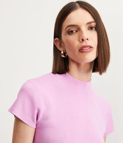Blusa de Punto con Cuello Alto 4