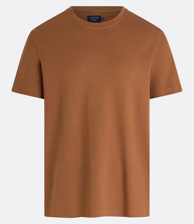Remera Regular en Algodón Manga Corta