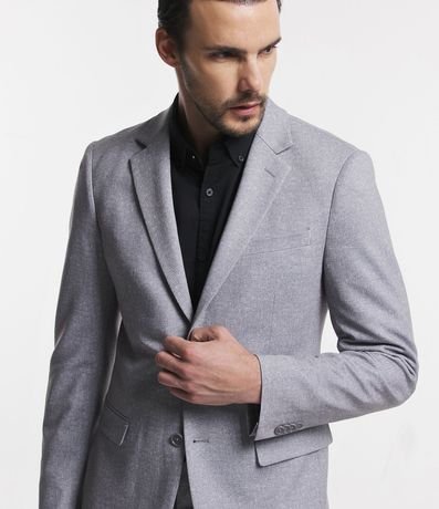 Saco de Traje Super Slim Básico con Bolsillos 3