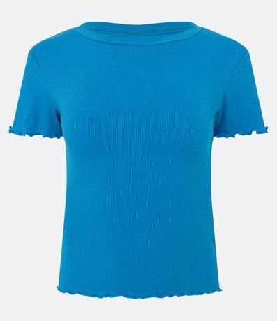 Blusa Básica en Ribana con Volados en la Barra 5