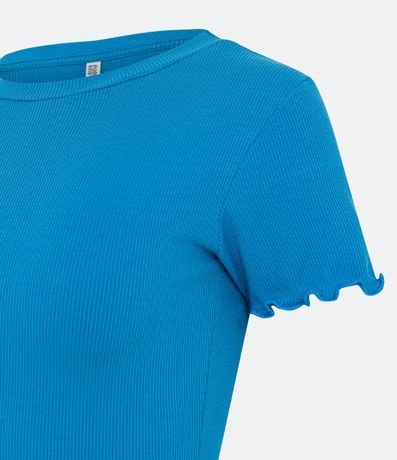 Blusa Básica en Ribana con Volados en la Barra 6