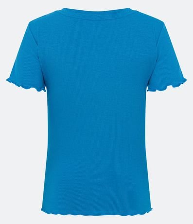 Blusa Básica en Ribana con Volados en la Barra 7
