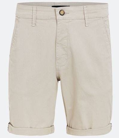 Bermuda Slim en Sarga con Bolsillo y Bajo Italiano 1