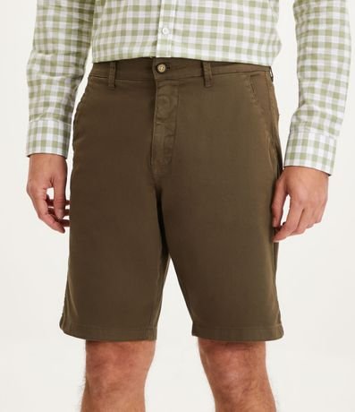 Bermuda Slim en Sarga con Bolsillo y Bajo Italiano 2