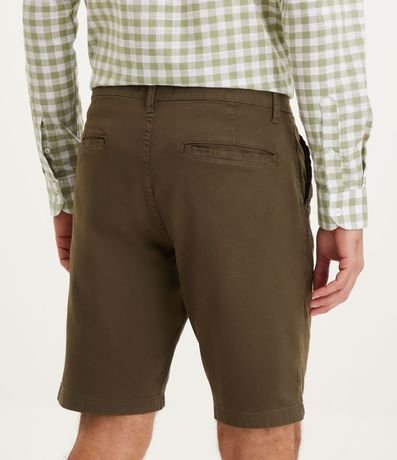 Bermuda Slim en Sarga con Bolsillo y Bajo Italiano 3