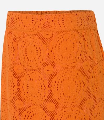 Pollera Corta en Encaje y con Cintura Elástica 2