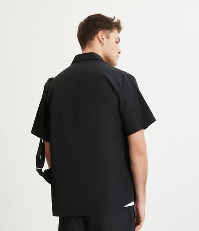 Camisa Oversized en Rip Stop con Bolsillos Tácticos 3