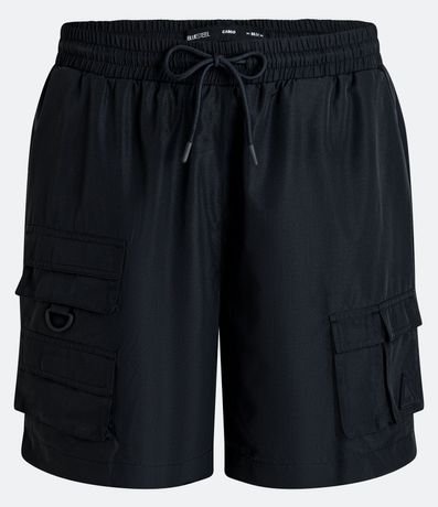 Bermuda Cargo en Poliamida con Bolsillos Tácticos 4