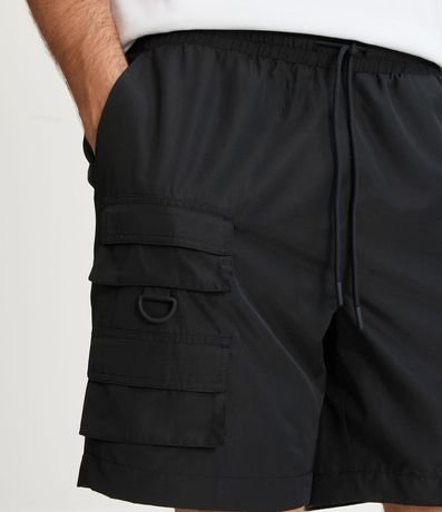 Bermuda Cargo en Poliamida con Bolsillos Tácticos 3