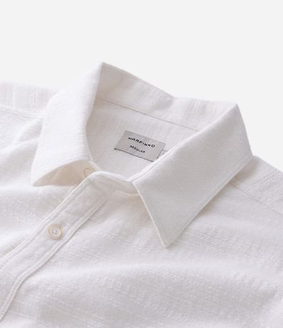 Camisa Comfort en Algodón Texturizado con Rayas 9
