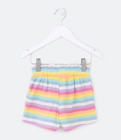 Short Clochard Infantil Canalé con Rays en Colores - Talle 1 a 5 años 2
