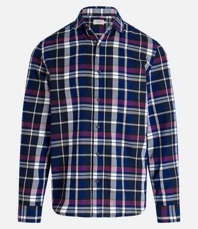 Camisa Manga Larga en Franela de Cuadros