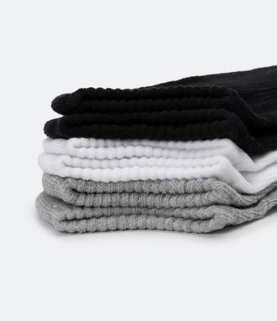 Kit 03 Medias invisibles Deportiva en Algodón con Suela Atoallada 4