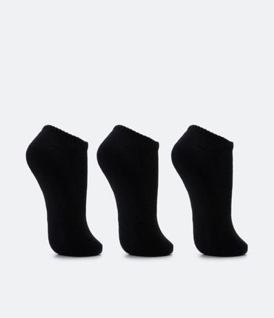 Kit 03 Medias invisibles Deportiva en Algodón con Suela Atoallada 3