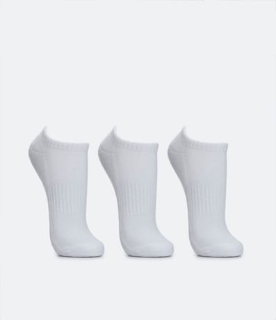 Kit 03 Medias invisibles Deportiva en Algodón con Suela Atoallada 2