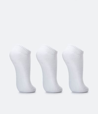 Kit 03 Medias invisibles Deportiva en Algodón con Suela Atoallada 3