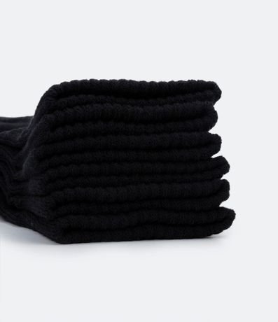 Kit 03 Pares de Medias Caña Corta Deportiva con Suela Toalla 4