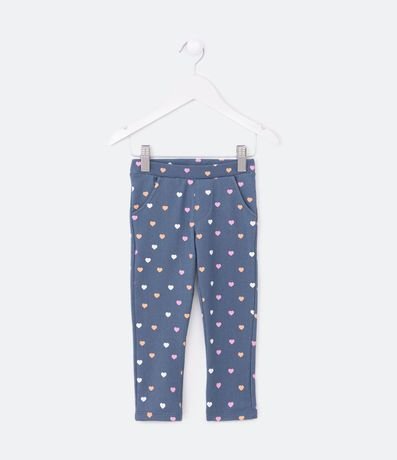 Pantalón Legging Infantil con Estampado de Corazoncitos - Talle 1 a 5 años 1