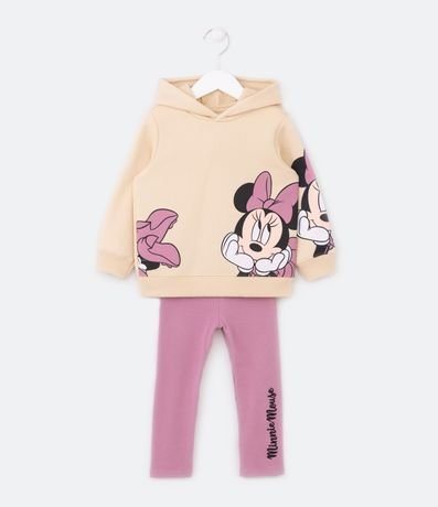 Conjunto Infantil con Forro Calentito y Estampado Minnie - Talle 2 a 6 años