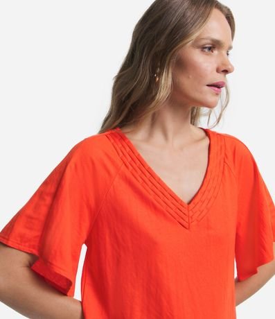 Blusa en Orly con Escote Trabajado 3