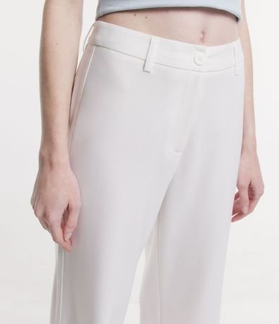Pantalón Recto Sastrería con Trabillas en la Cintura 4