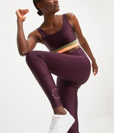 Pantalón Legging Deportivo con Recortes y Bolsillo en la Cintura 1