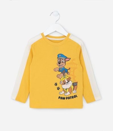 Remera Infantil con Estampado Chase y Rubble Patrulla de Perros - Talle 2 al 5 años