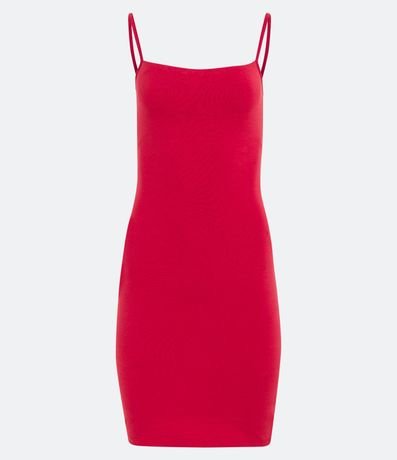 Vestido Corto en Algodón con Breteles Finos 5