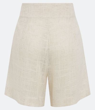 Short Recto en Viscolino con Detalle em la Cintura y Bolsillos 6