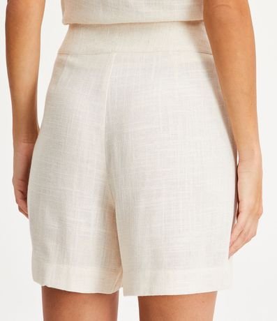 Short Recto en Viscolino con Detalle em la Cintura y Bolsillos 3