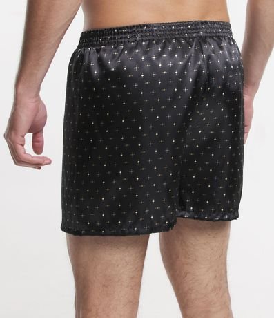 Calzoncillo Boxer de Tela Satinada con Estampado Geométrico 3