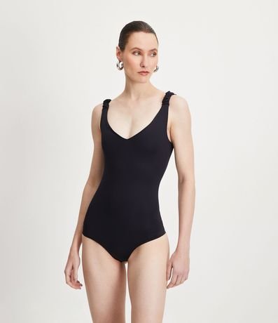 Body de Bretel en Media Malla con Escote V 3