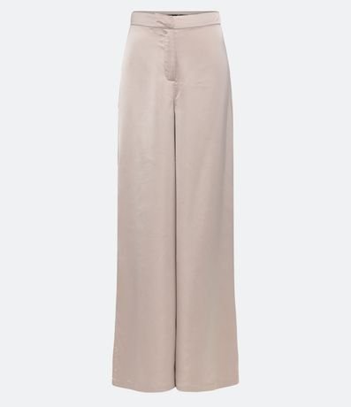 Pantalón Pantalona Satinada con Pences en la espalda 1