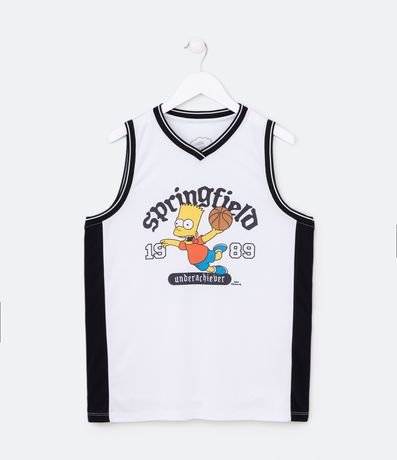 Musculosa Deportiva Infantil de Baloncesto con Estampa Bart Simpson - Talle 5 a 14 años 1