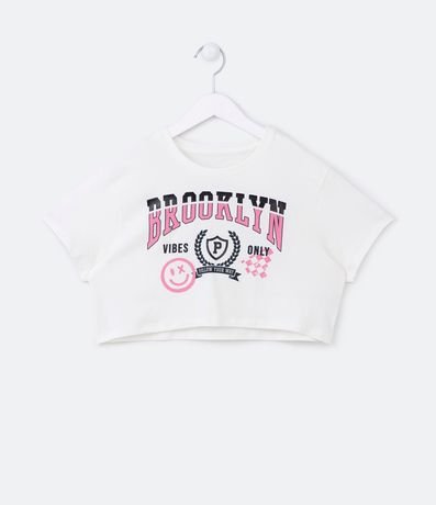 Blusa Cropped Infantil con Estampado Brooklyn - Talle 5 a 14 años 1