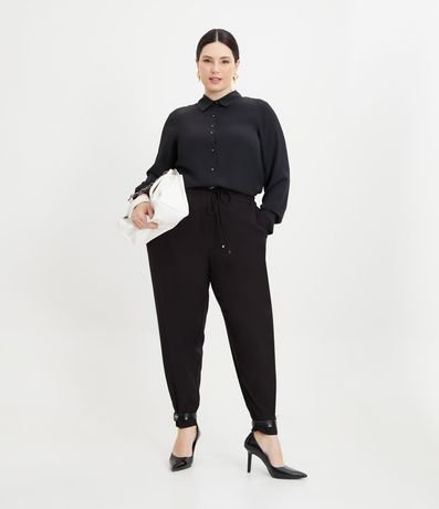 Camisa Básica en Crepé con Botones Curve & Plus Size 2