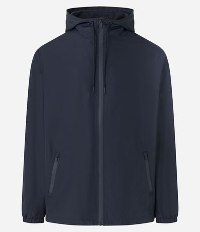 Campera Rompevientos con Capucha y Bolsillo con Cierre 7