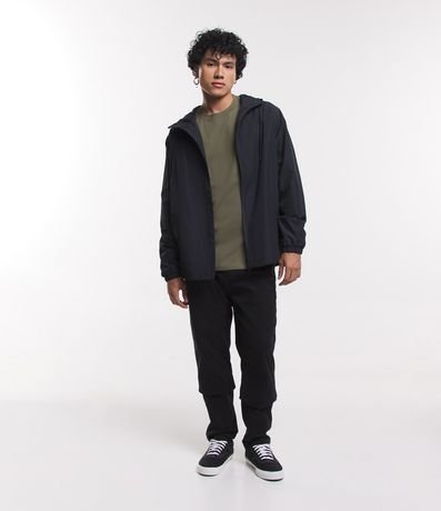 Campera Rompevientos con Capucha y Bolsillo con Cierre 2