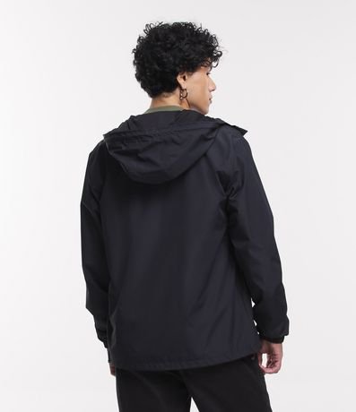 Campera Rompevientos con Capucha y Bolsillo con Cierre 3