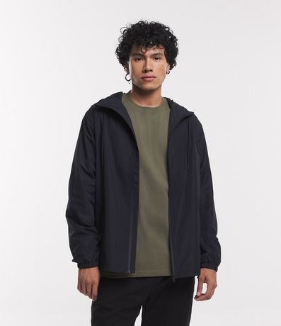 Campera Rompevientos con Capucha y Bolsillo con Cierre 4