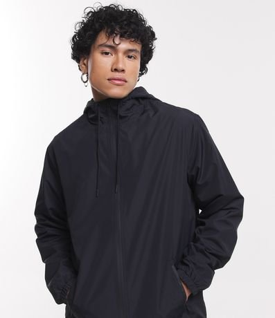 Campera Rompevientos con Capucha y Bolsillo con Cierre 6