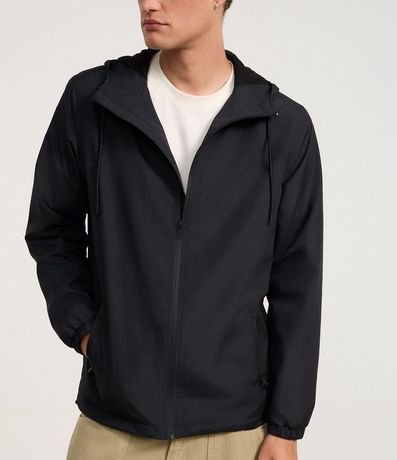 Campera Rompevientos con Capucha y Bolsillo con Cierre 6