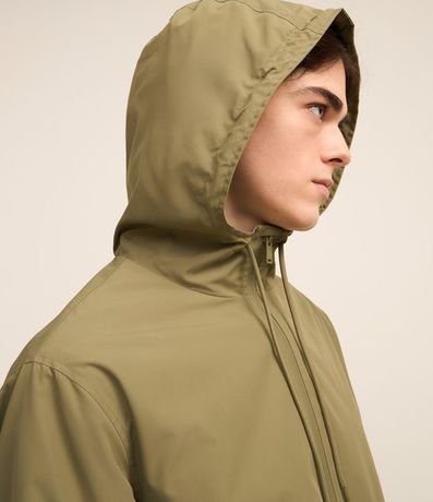 Campera Rompevientos con Capucha y Bolsillo con Cierre 4
