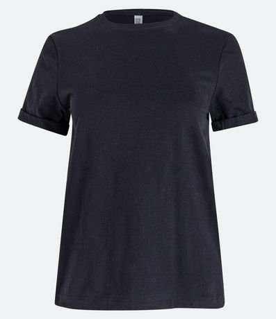 Remera en Media Malla con Manga Corta Doblada 4