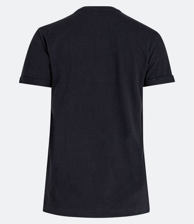 Remera en Media Malla con Manga Corta Doblada 5