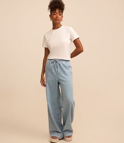 Remera en Media Malla con Manga Corta Doblada 2