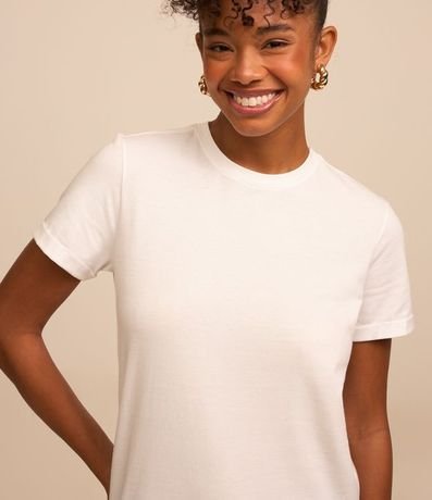 Remera en Media Malla con Manga Corta Doblada 3