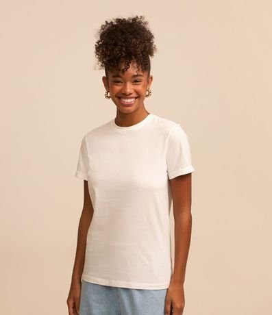 Remera en Media Malla con Manga Corta Doblada 4